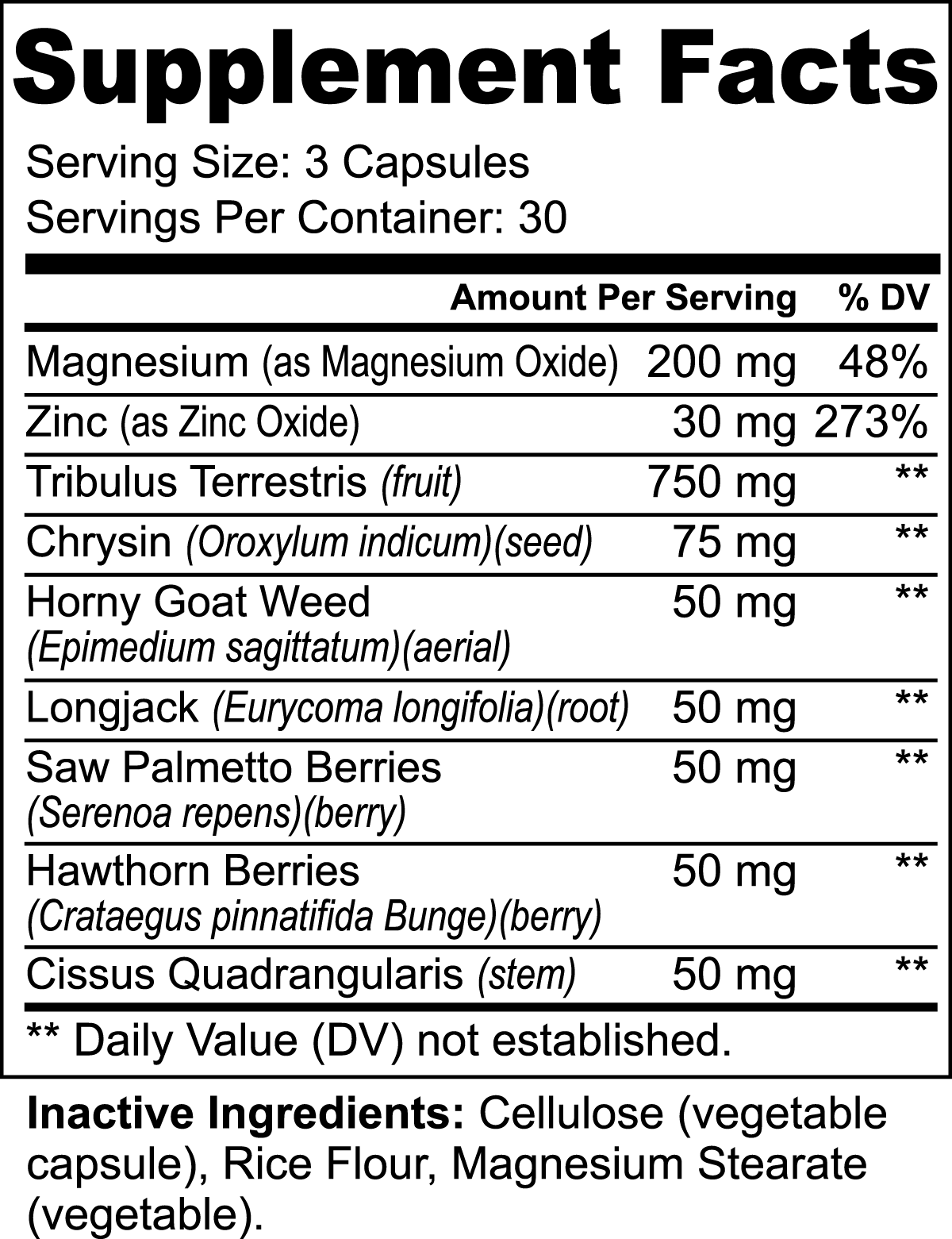 Testosterone Support Vitality Mix